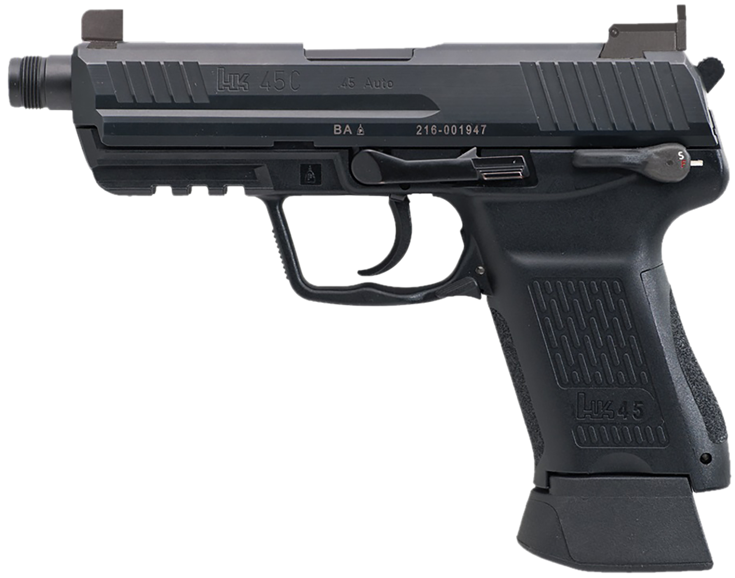 Heckler & Koch HK45CT Tactical V1 Pistol 81001115, 45 ACP, 3.94in