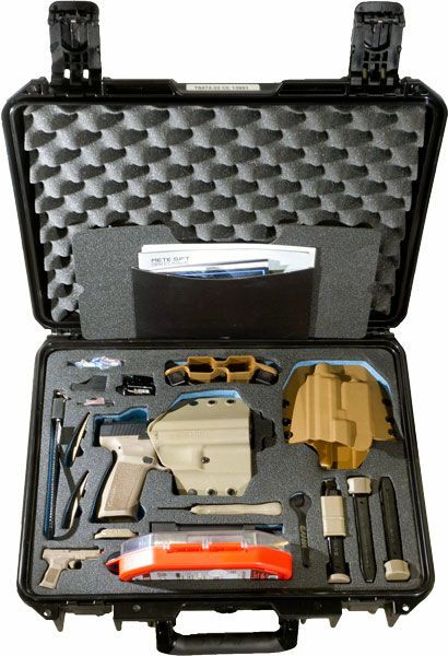 Century Arms Canik TP9 METE SFT Loadout Package Pistol HG7605N, 9mm, 4.46" Threaded Barrel, Tan Grips, Black Slide Finish, 20 Rds