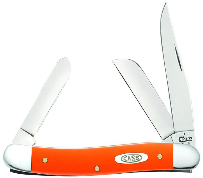 Case Medium Stockman Pocket Knife, Orang Synthetic (80509)