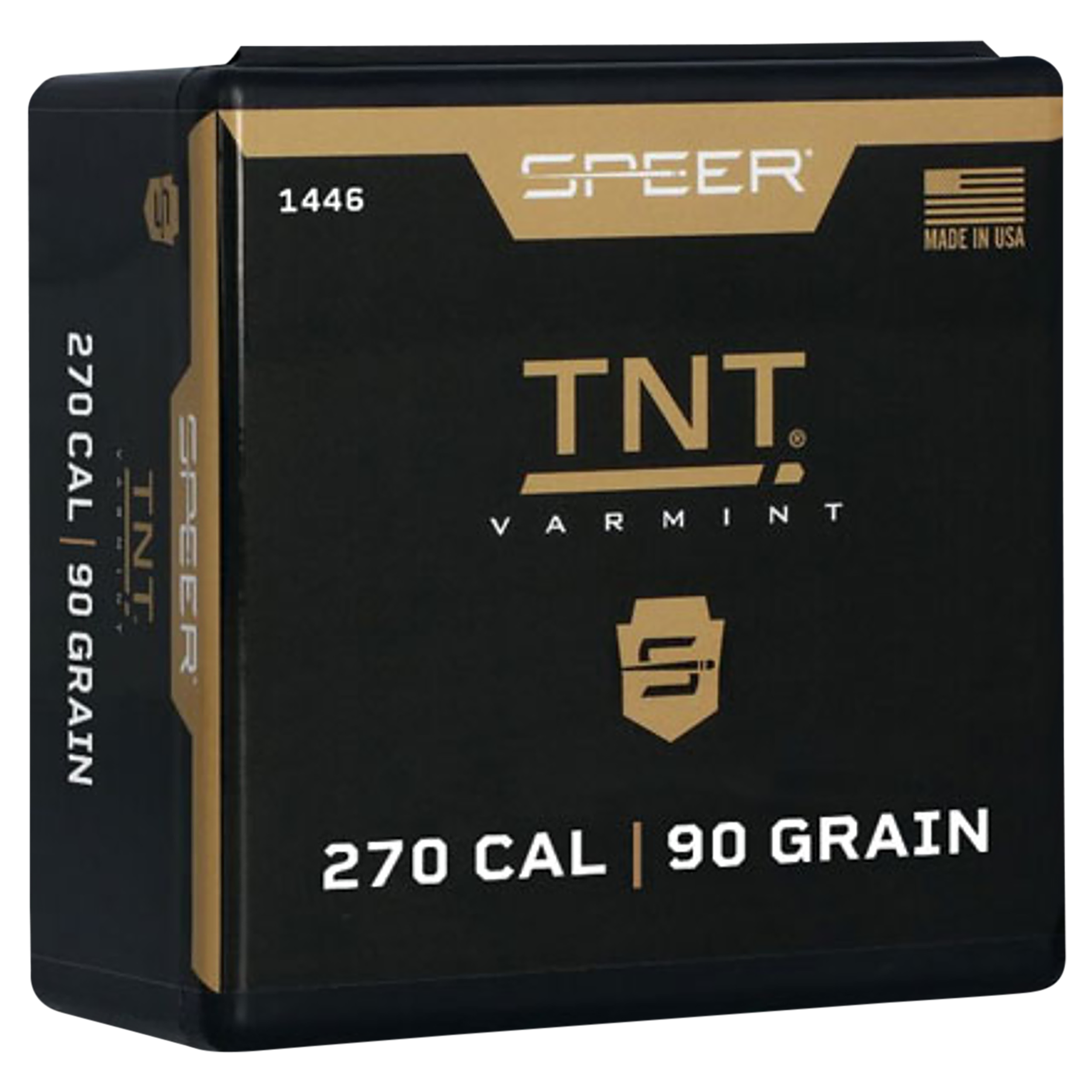 Speer 270 Caliber 90 Grain TNT Hollow Point 100/Box (1446), Not Loaded