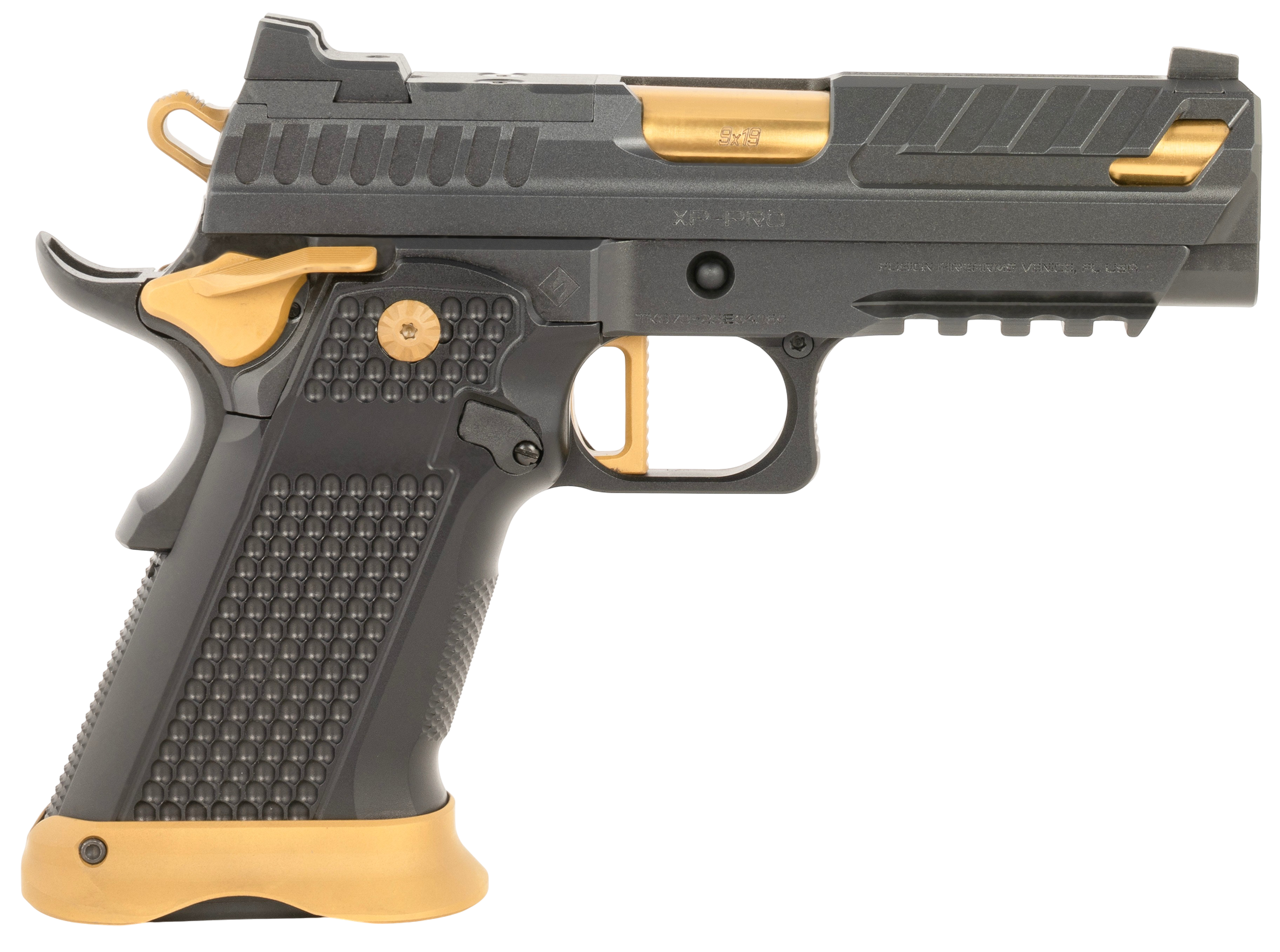Fusion XP Pro Optic Ready Pistol XP9BLKG, 9mm Luger, 4in, Black