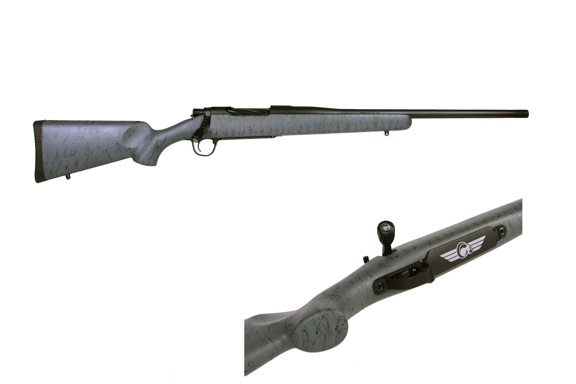 Christensen Mesa Rifle 801-01042-00, 6.5 Creedmoor, 22", Synthetic Gray W/black Webbing Stock, 4 Rds