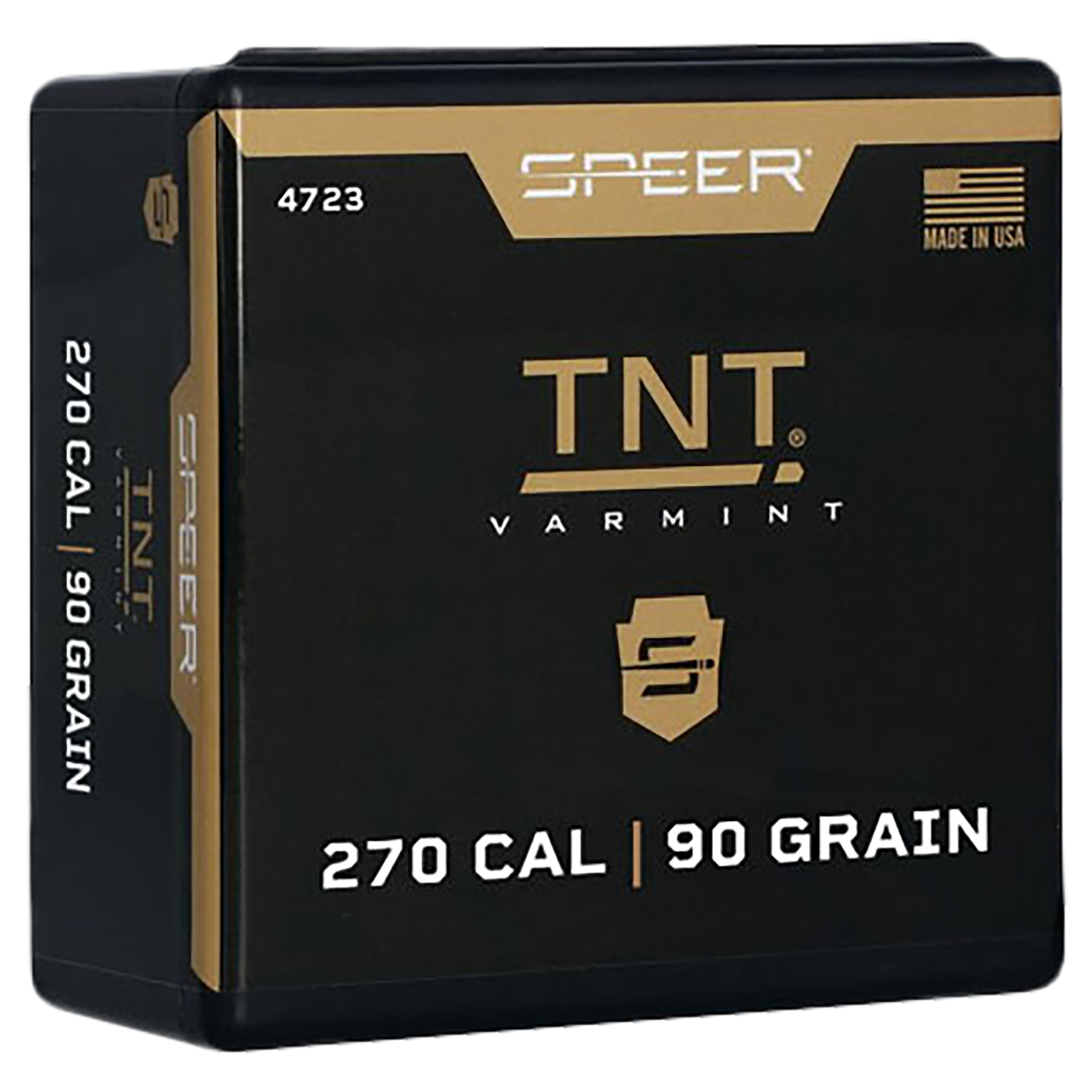 Speer 270 Caliber 90 Grain TNT Hollow Point Value Pack 650/Box (4723), Not Loaded