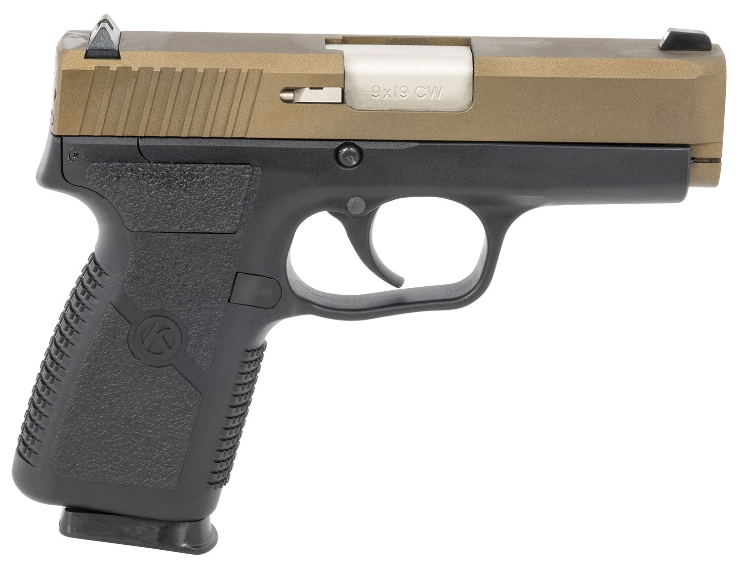 Kahr CW9 *CA Compliant Pistol CW90G93BB, 9mm Luger, 3.50in, Black Textured Polymer Grips, Black Finish, 7 Rds