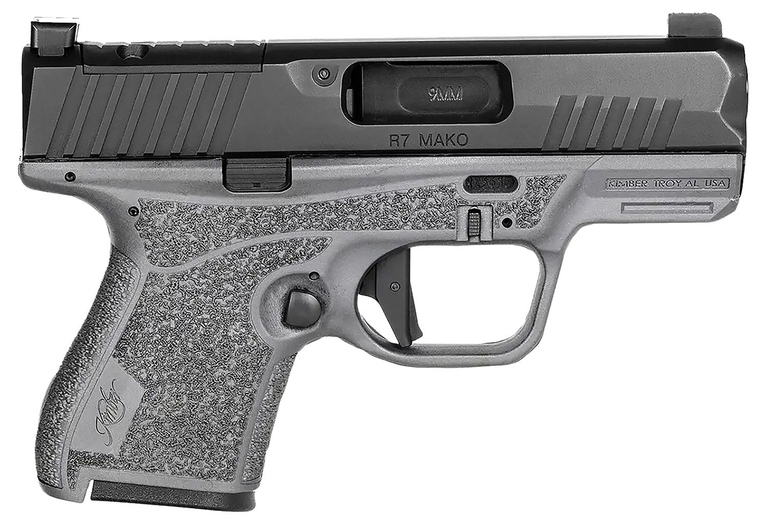 Kimber R7 Mako Bundle Optic Ready Pistol 3800023, 9mm Luger, 3.37in, Gray Finish, 10 Rds