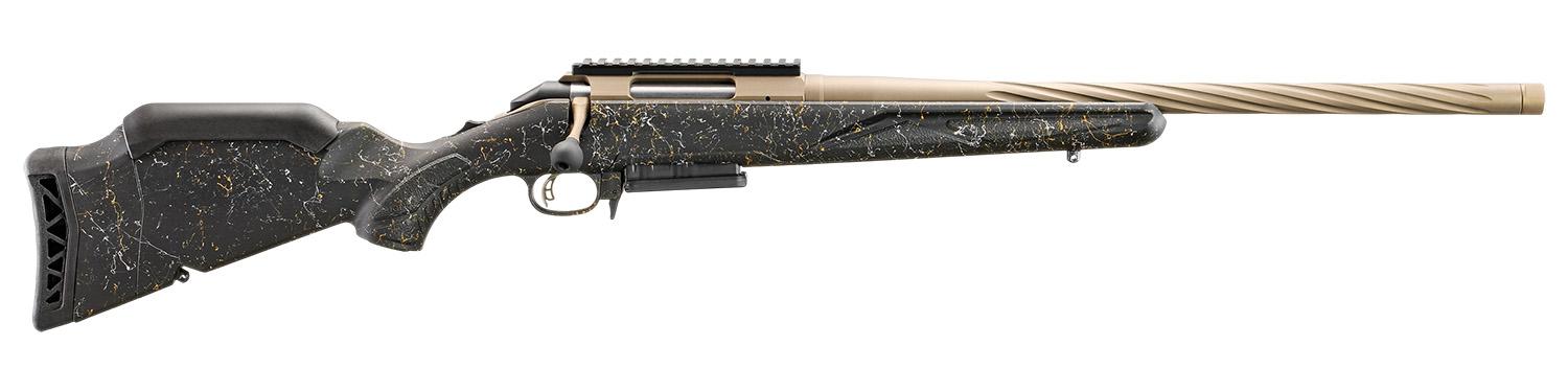 Ruger American Gen II Rifle 46972, 308 Winchester, 20 in Threaded, Black Splatter Gen II American Stock, Smoked Bronze Cerakote, 3+1