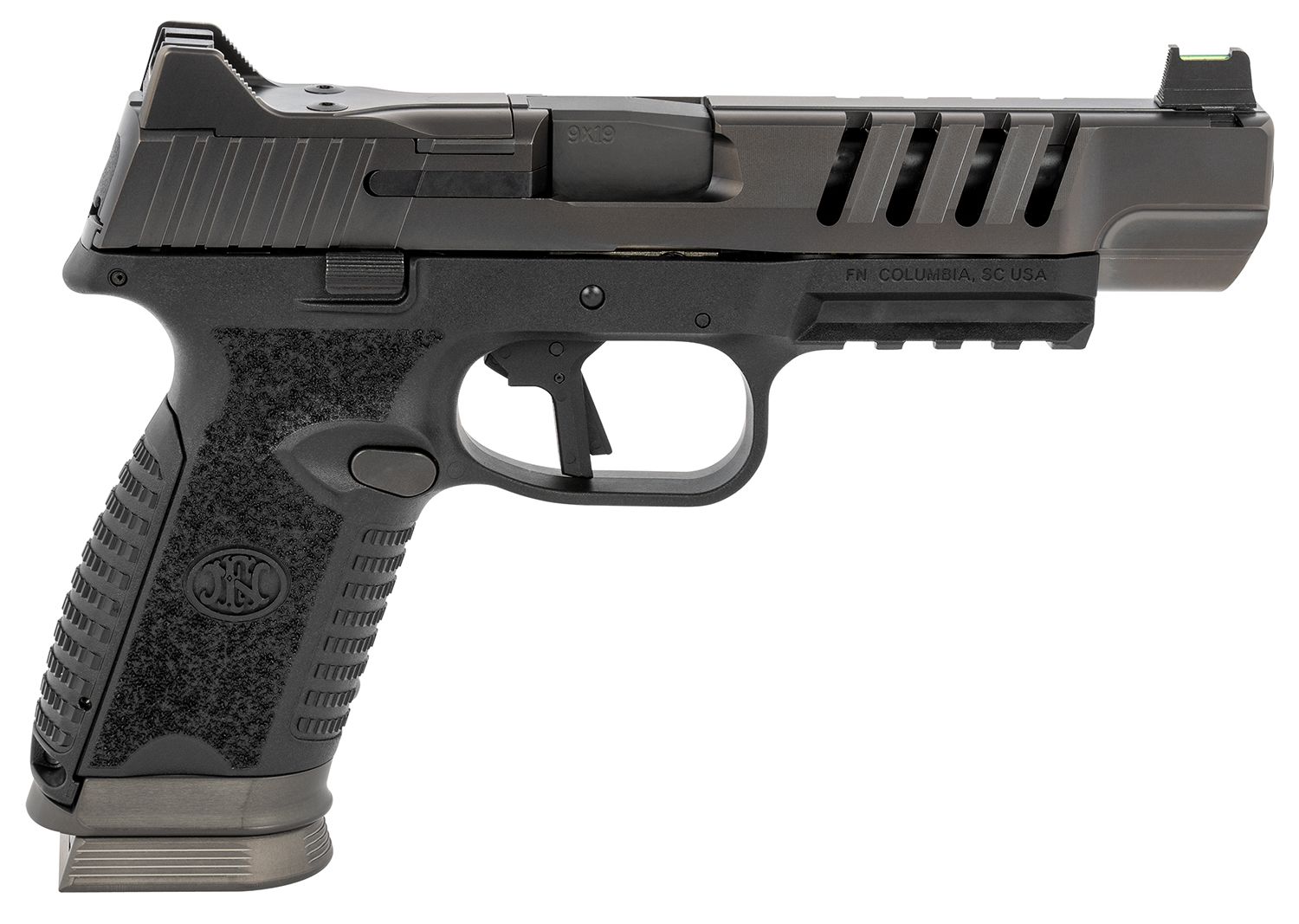 FN Herstal 509 LS Edge Optic Ready Pistol 66100940, 9mm Luger, 5in, Black Interchangeable Backstrap, Matte Black Finish, 10 Rds