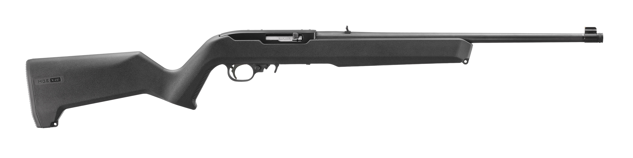 Ruger 10/22 Rifle 31216, 22 Long Rifle, 18.5 in Threaded, Magpul Hunter X-22 Stock, Stainless Finish