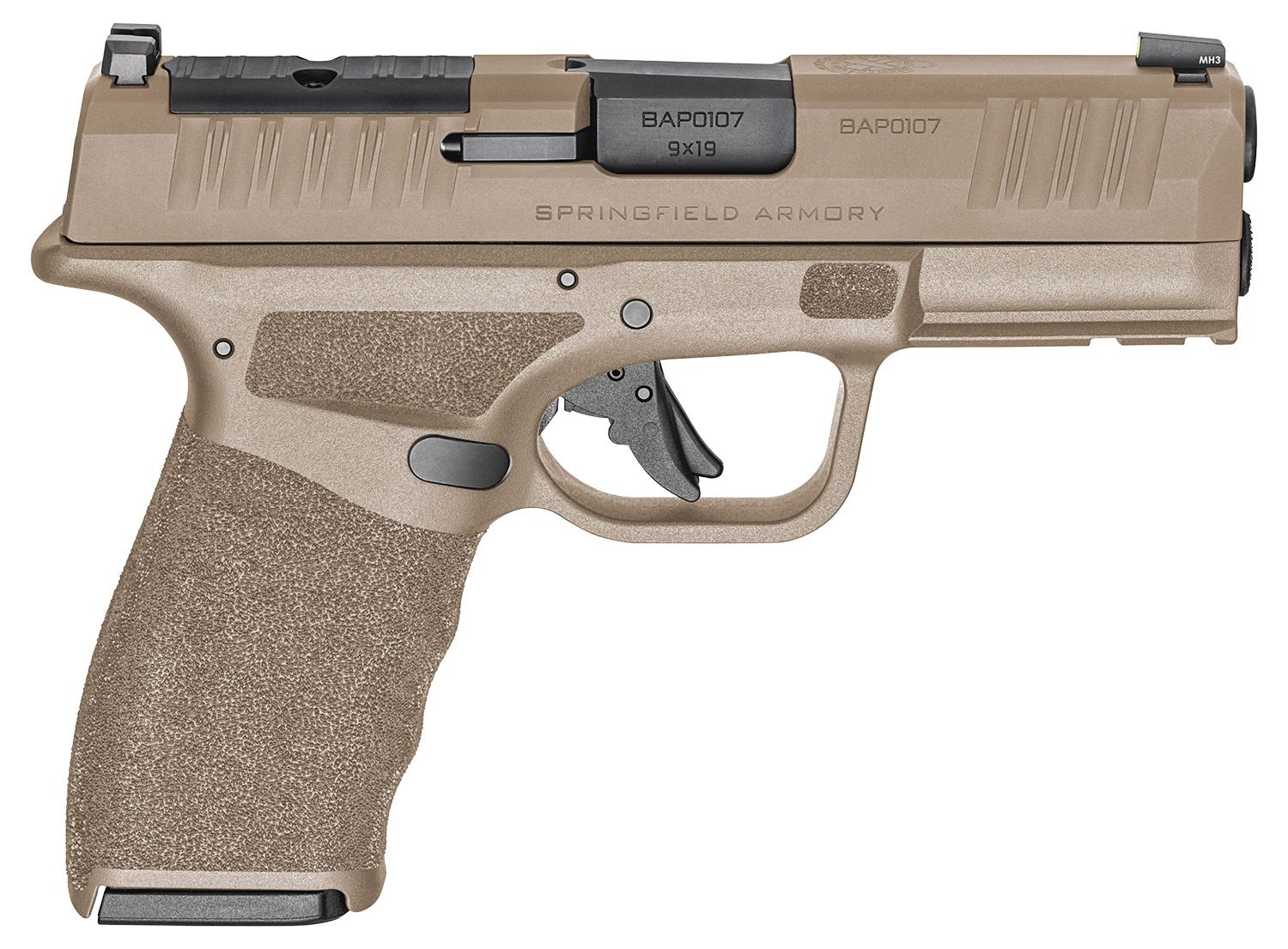 Springfield Hellcat Pro OSP Optic Ready Pistol HCP9379FOSPCTLC, 9mm Luger, 3.70in, FDE Polymer, Flat Dark Earth Finish, 10 Rds