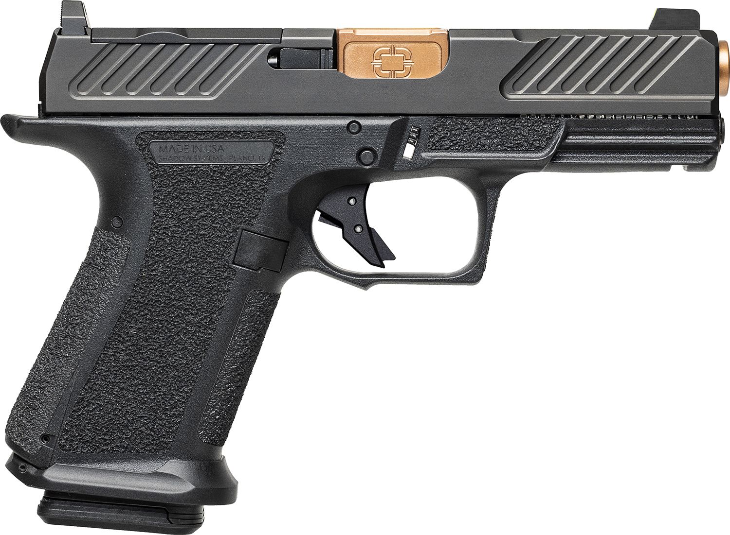 Shadow Systems MR920 Combat Optic Ready Pistol SS-1005, 9mm Luger, 4in, Interchangeable Backstrap, Black Finish, 15 Rds