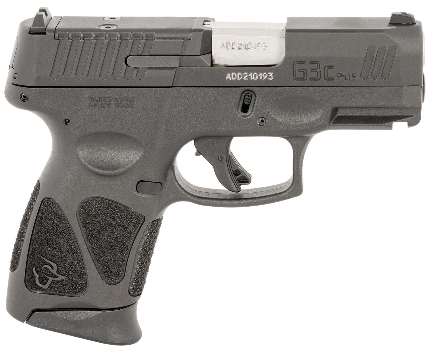 Taurus G3C Optic Ready Pistol 1-G3CP931-2X10, 9mm Luger, 3.26in, Black Polymer Grips, Black Finish, 10 Rds