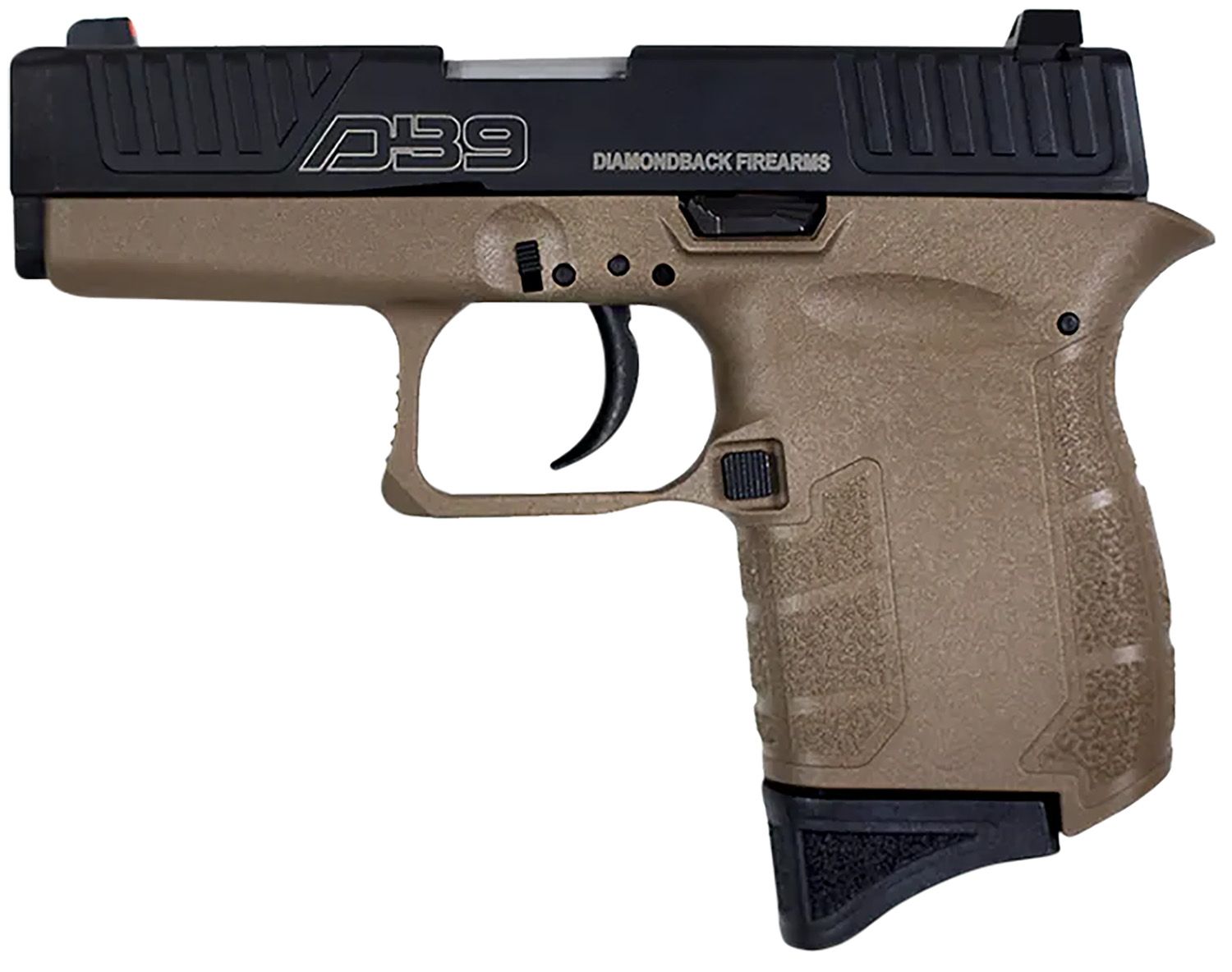 Diamondback DB9 Gen4 Pistol DB0200P061, 9mm Luger, 3.10in, Flat Dark Earth Polymer Frame & Grips, Flat Dark Earth Finish, 6 Rds