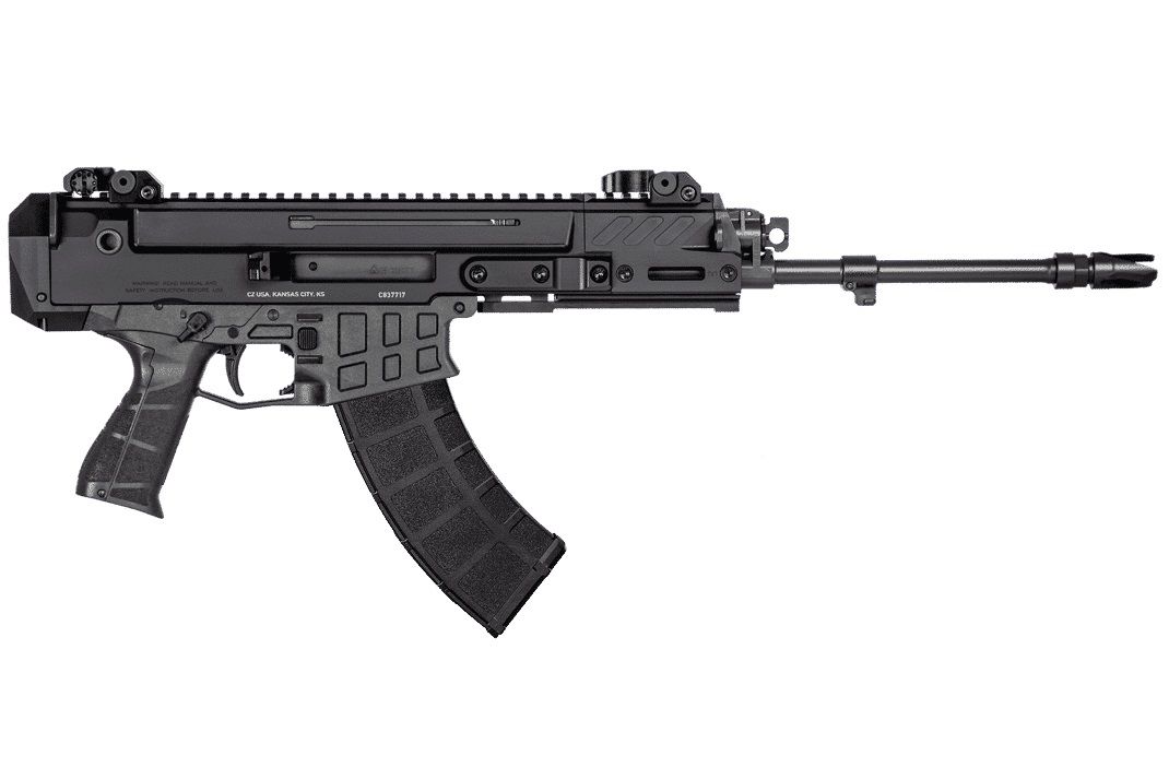 CZ Bren 2 MS Pistol 91462, 7.62x39mm, 14.17in, Black Stippled Grips, 30 Rds
