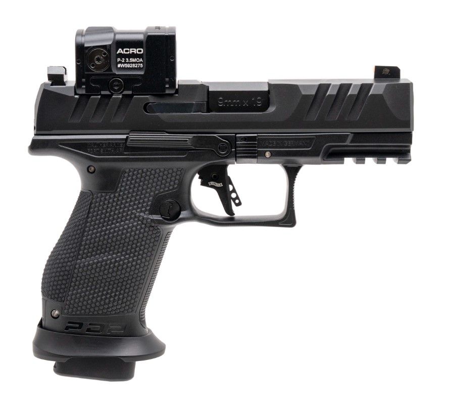 Walther PDP PRO Pistol 4797068, 9mm, 4in, Performance Duty Textured Grip, 10 Rds