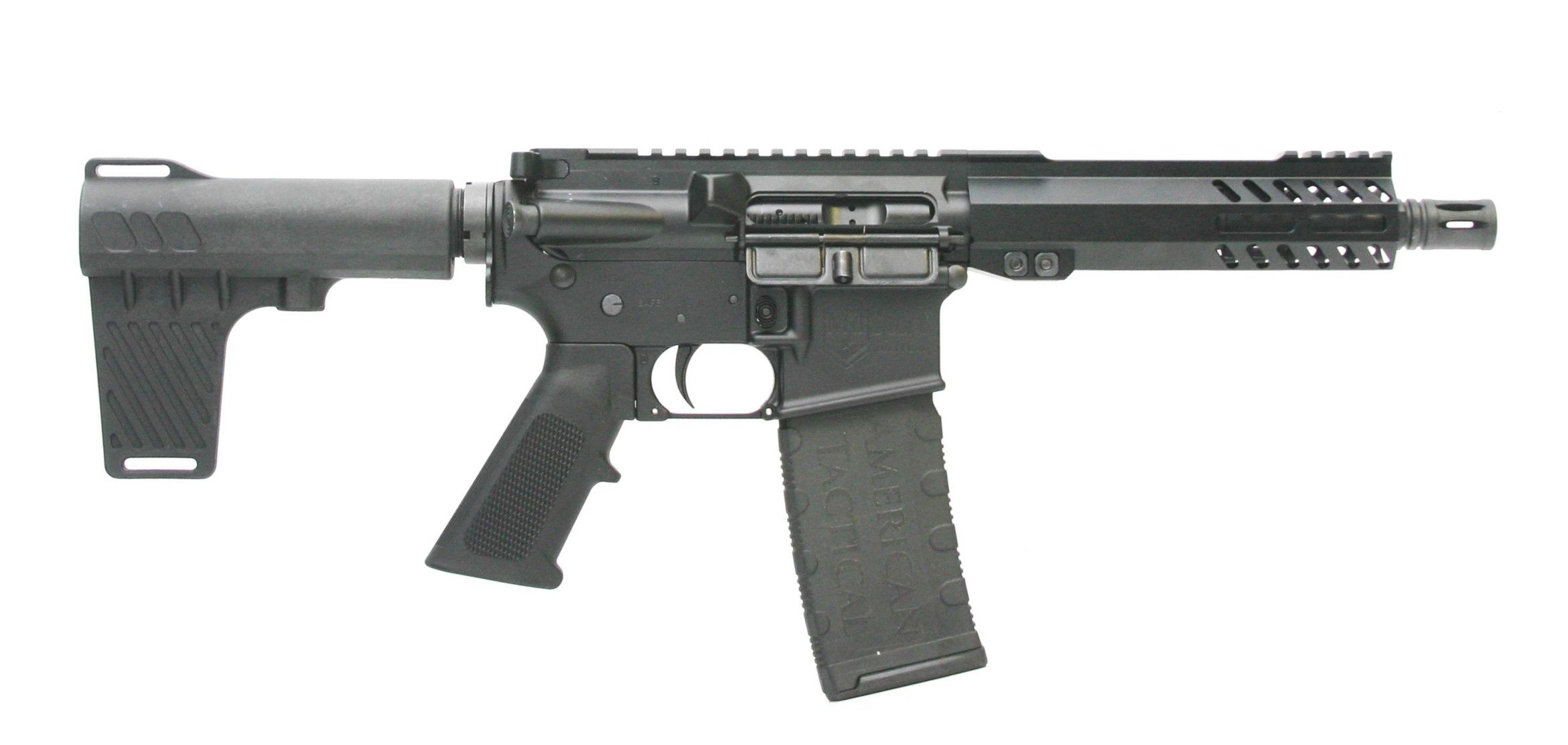 American Tactical Milsport Pistol ATIG15MS556ML7CCB, 223 Rem, 7.5in, A2 Pistol Grip, 30 Rds