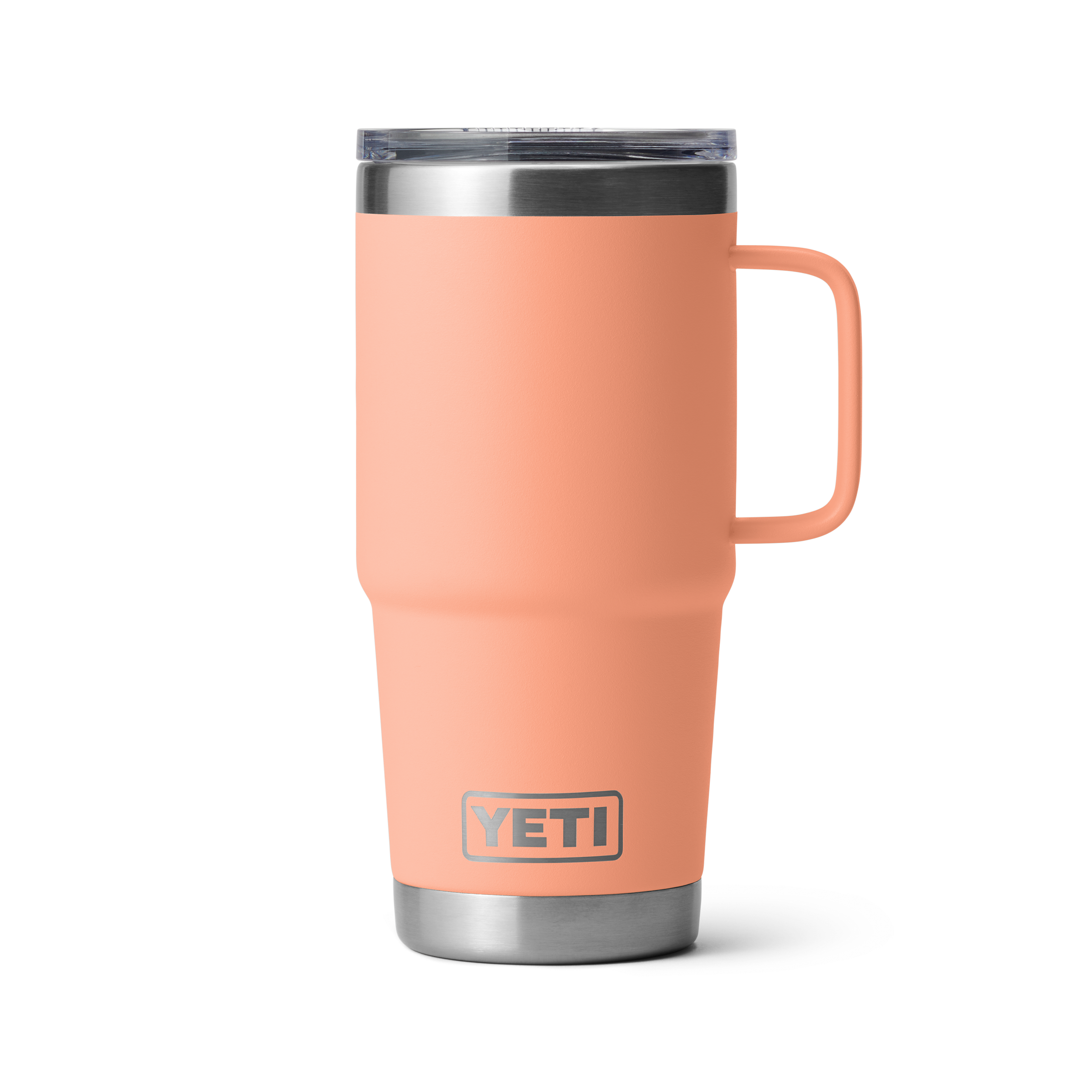 Yeti Rambler 20oz Travel Mug w/ StrongHold Lid (21071505468) Stainless Steel, Lowcountry Peach