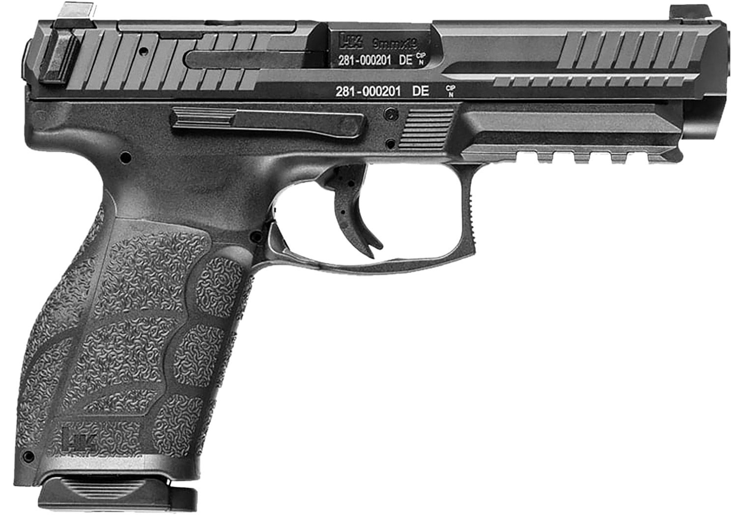 Heckler & Koch VP9A1 F Optic Ready Pistol 81001065, 9mm Luger, 4.53in, Interchangeable Backstrap Grips, Black Finish, 15 Rds
