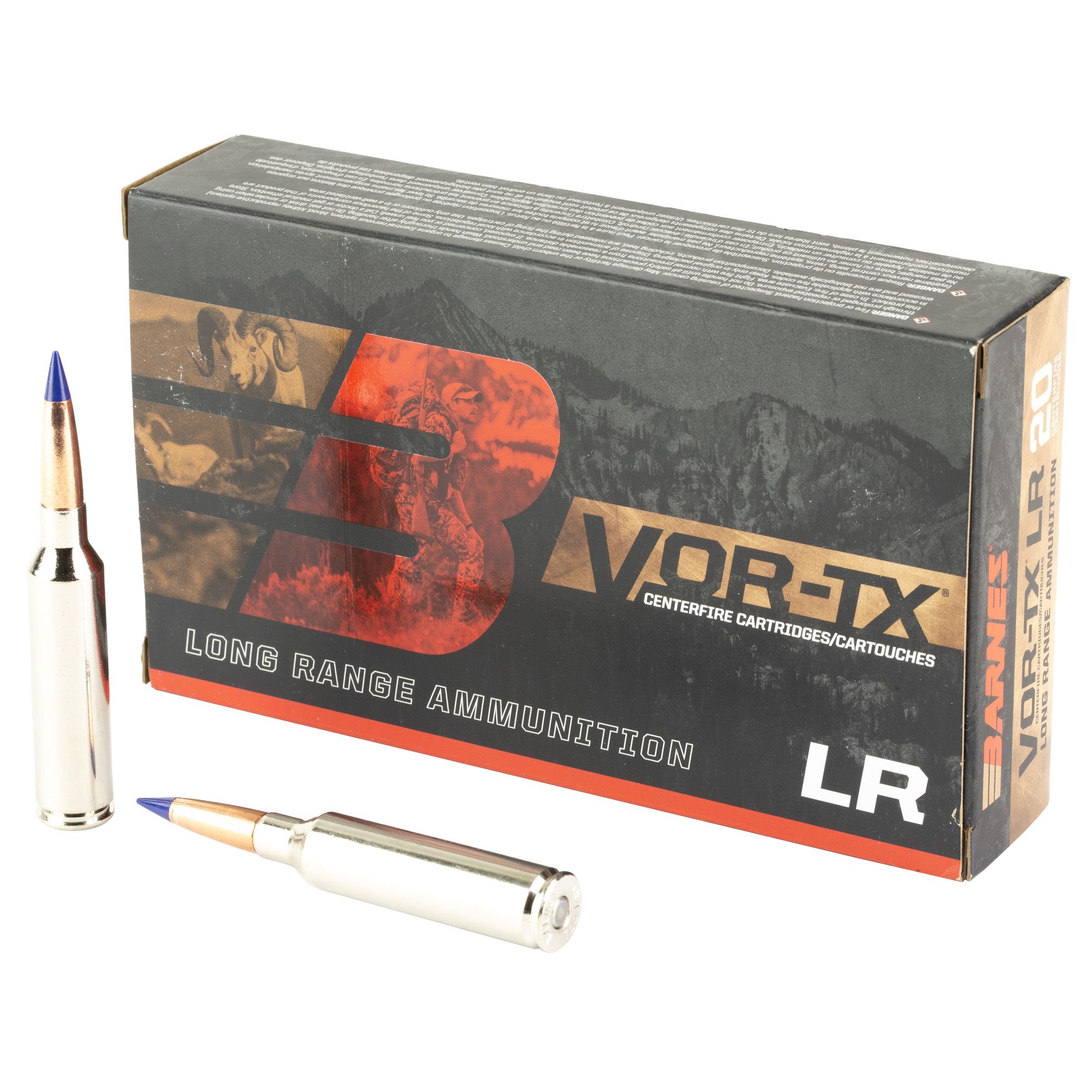 Barnes Rifle Ammunition 32245, 7mm PRC, LRX Boat Tail, 160 gr, 20 Rd/Bx