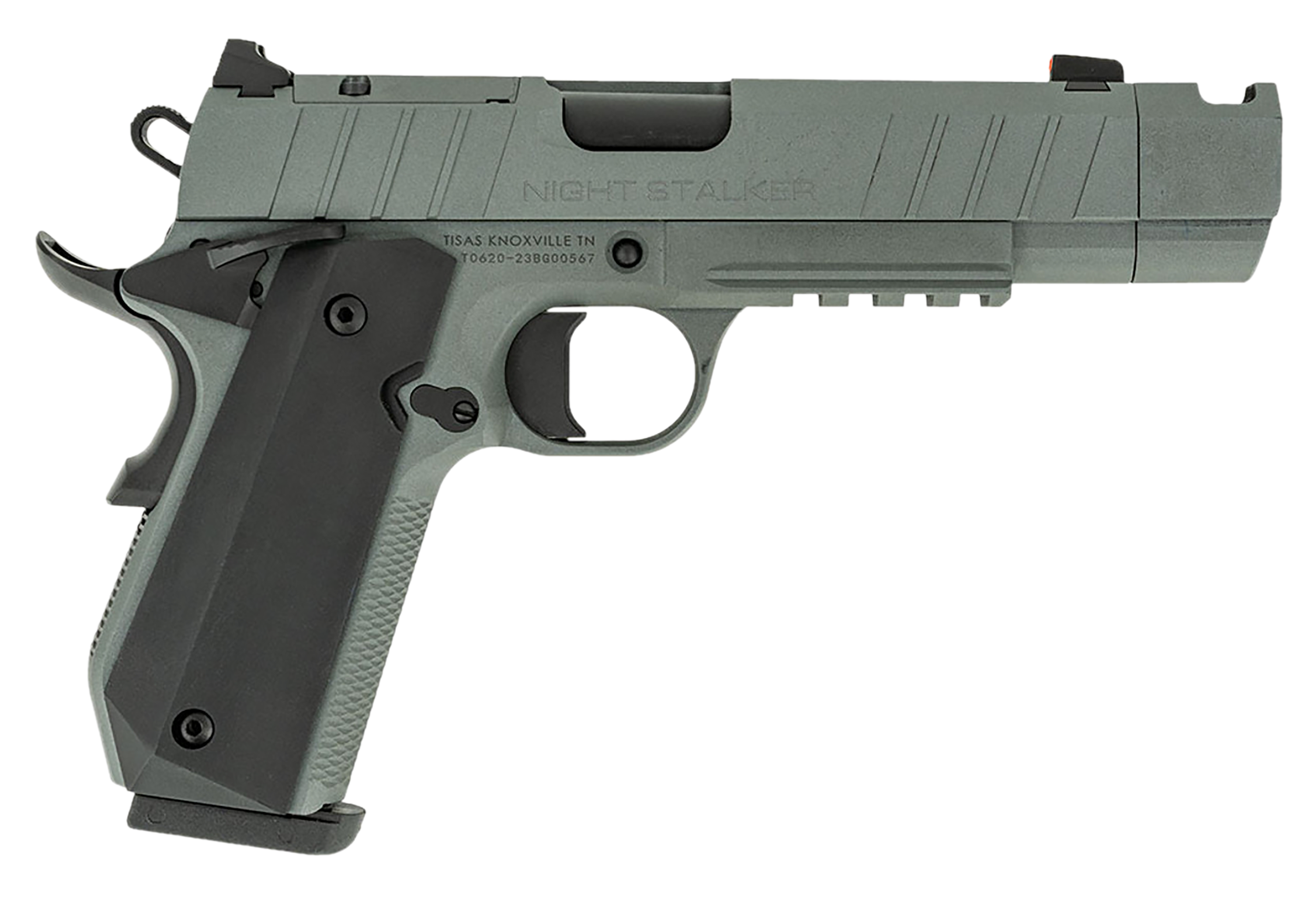 Tisas 1911 Night Stalker Pistol 10100135, 45 ACP, 4.25in - Able Ammo