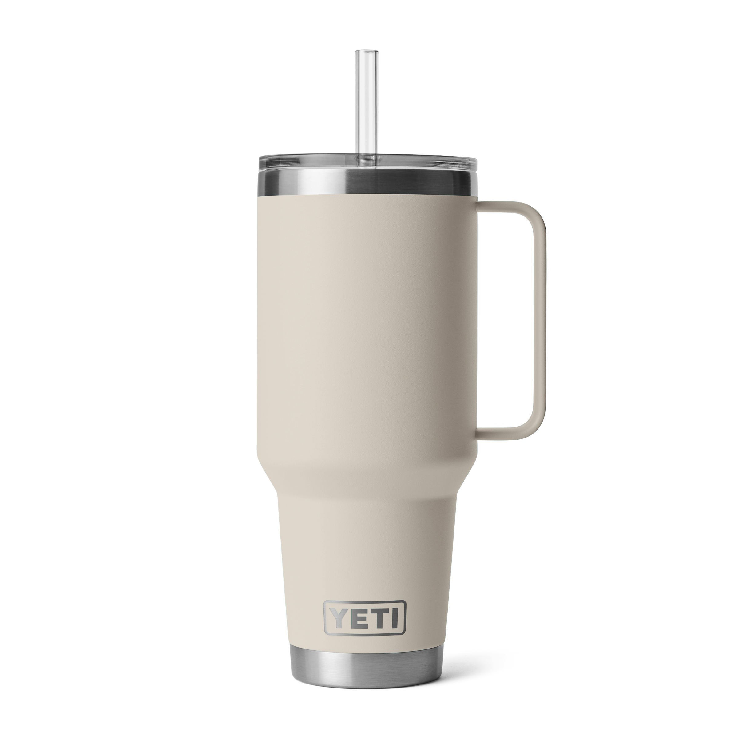 Yeti Rambler 42oz Travel Mug w/ Straw Lid (21071503602) Stainless Steel, Cape Taupe