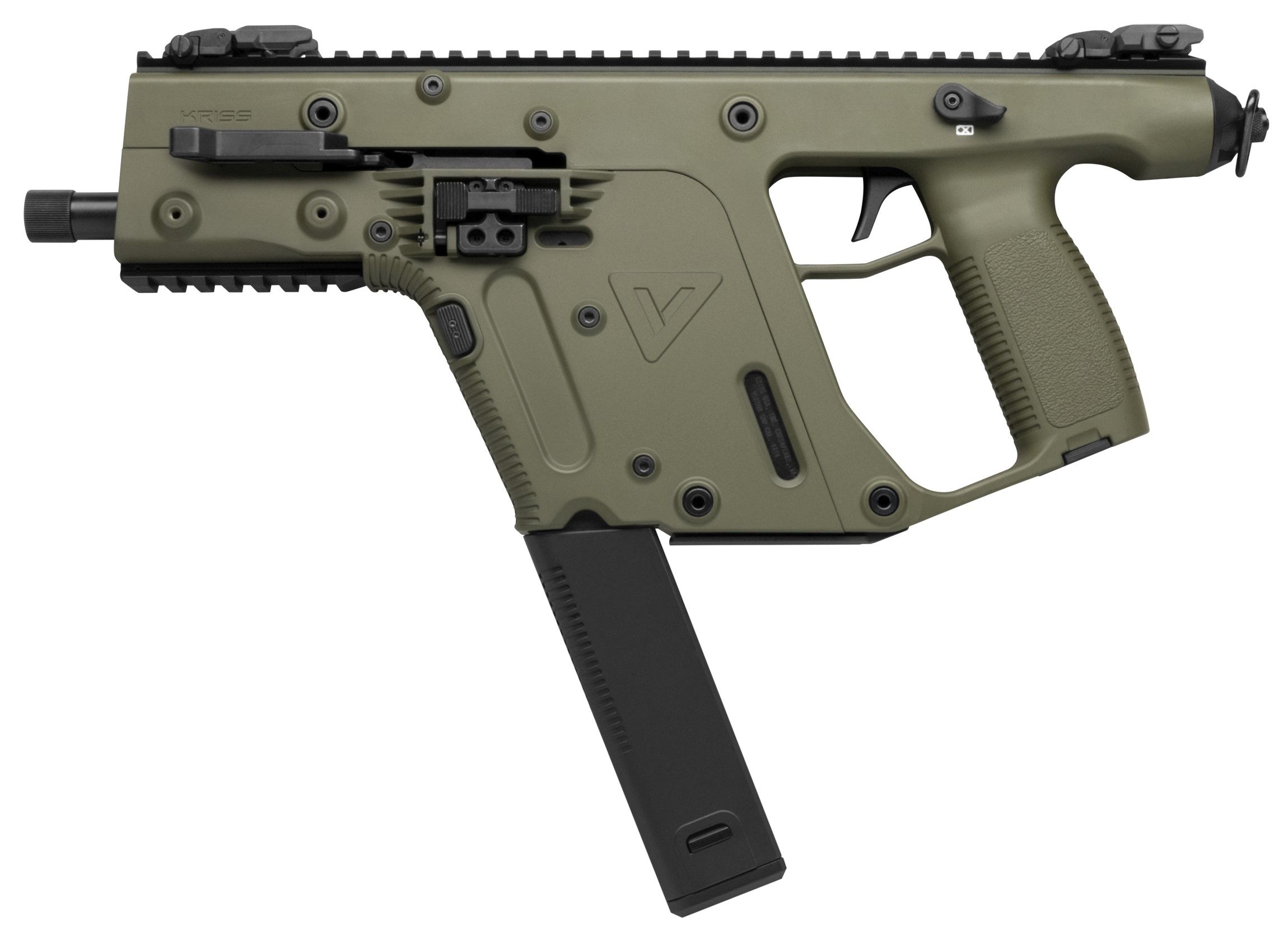 Kriss USA Vector SDP Pistol KV90-PGR20, 9mm, 5.5in, Odg Polymer, 40 Rds