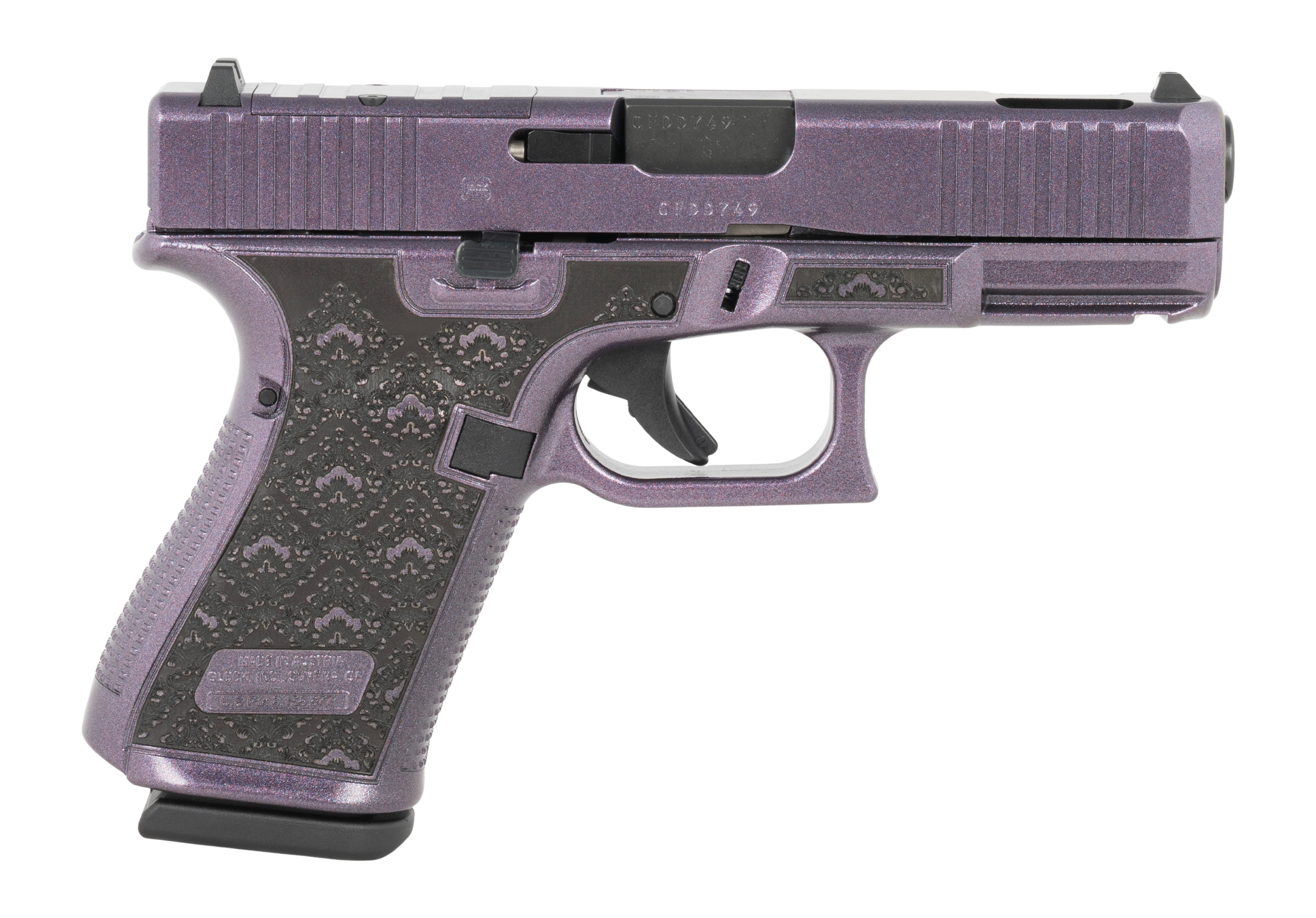 Glock G19 Gen5 MOS Optic Ready Pistol UA195S204NAMYT, 9mm, 4.02in