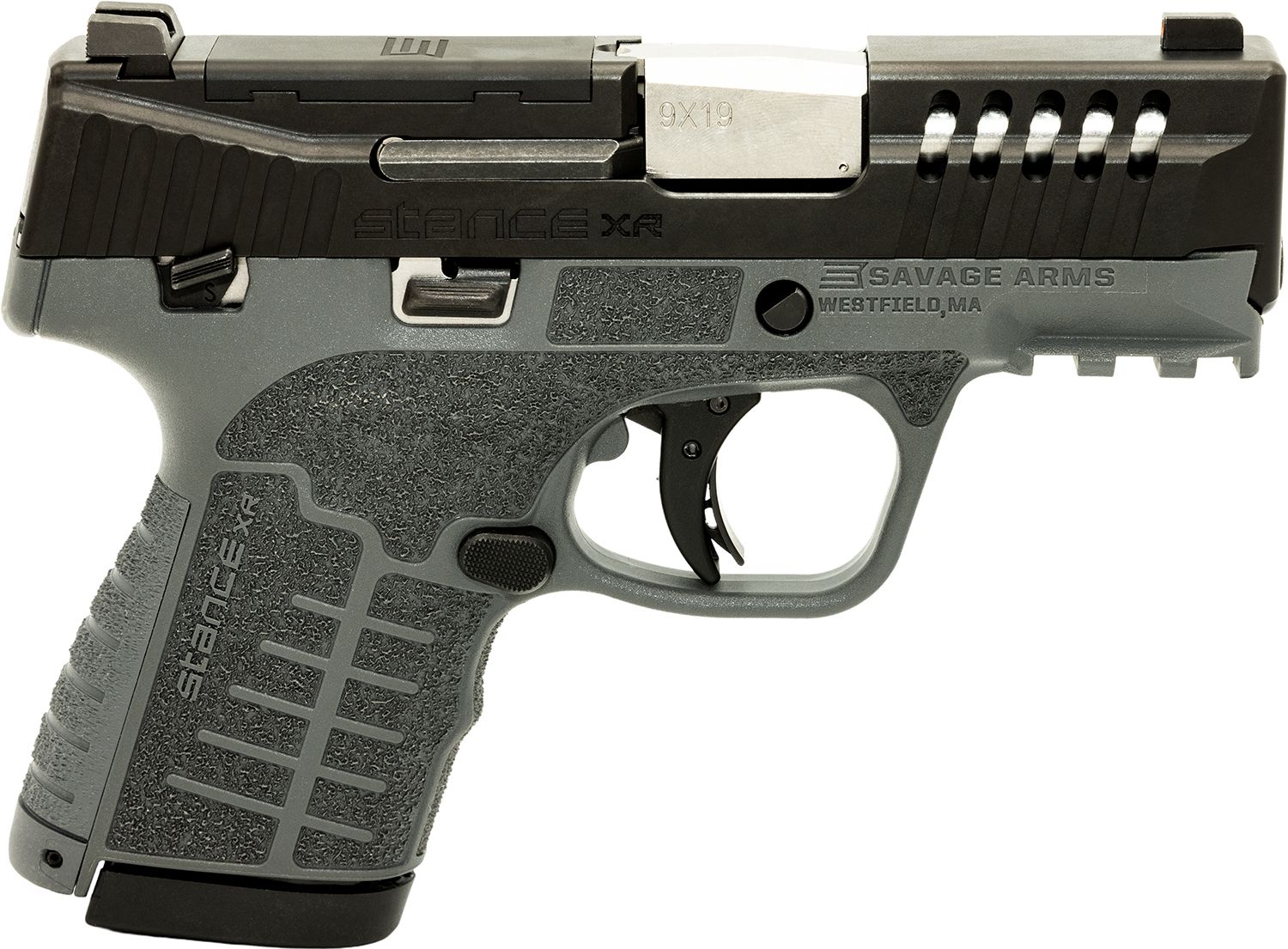 Savage Stance XR Pistol 67058, 9mm Luger, 3.20in, Gray GFN, Gray Finish, 13 Rds