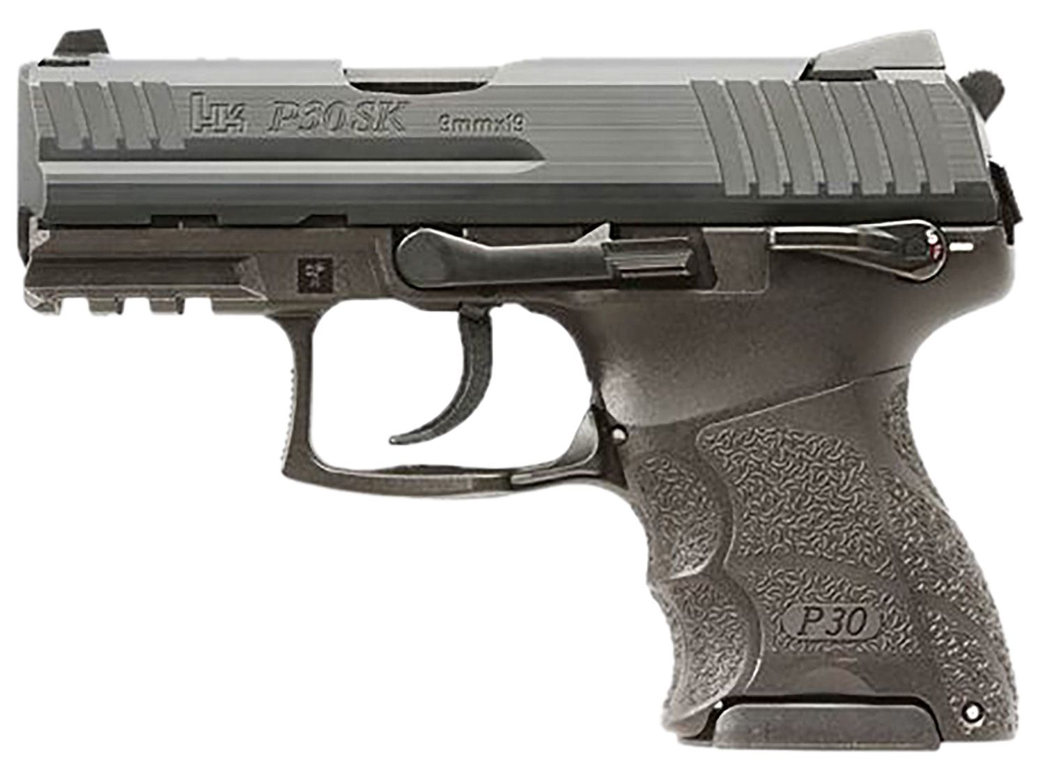 Heckler & Koch P30SK V3 Pistol 81001110, 9mm Luger, 3.27in, Black Finish, 10 Rds
