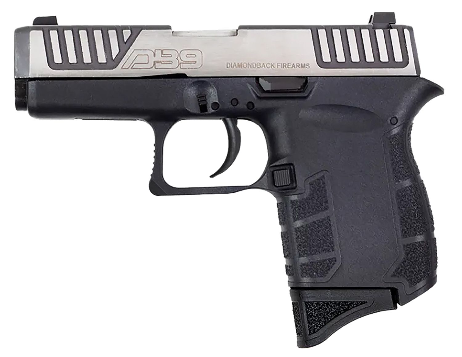 Diamondback DB9 Gen4 Pistol DB0200P031, 9mm Luger, 3.10in, Black Polymer Frame & Grips, Black Finish, 6 Rds