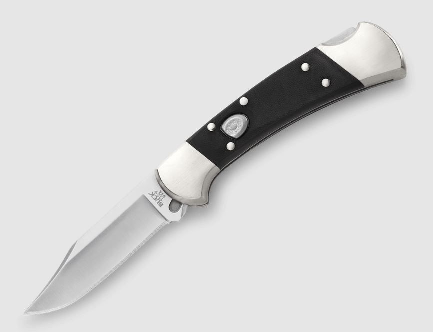 Buck Knives 0112BKSA-B, 112 Auto Elite Knife, MagnaCut steel, clip blade, G10 with nickel silver bolsters