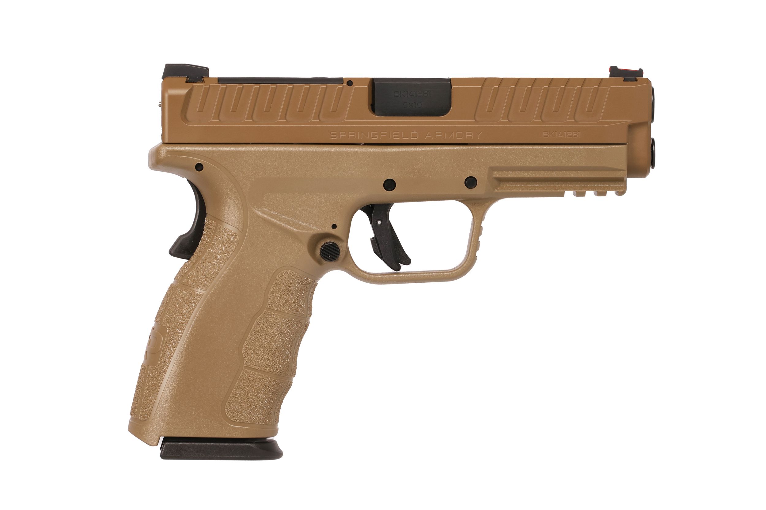 Springfield XD Mod.3 Pistol XDDG9101FOSP, 9mm, 4in, FDE Polymer Frame Grips, 16 Rds