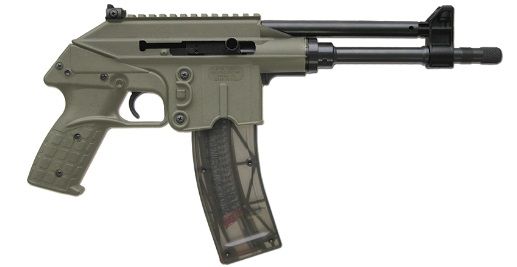 Kel-Tec PLR-22 Pistol PLR22GRN, 22LR, 10.5in, Green Polymer Grips, 26 Rds