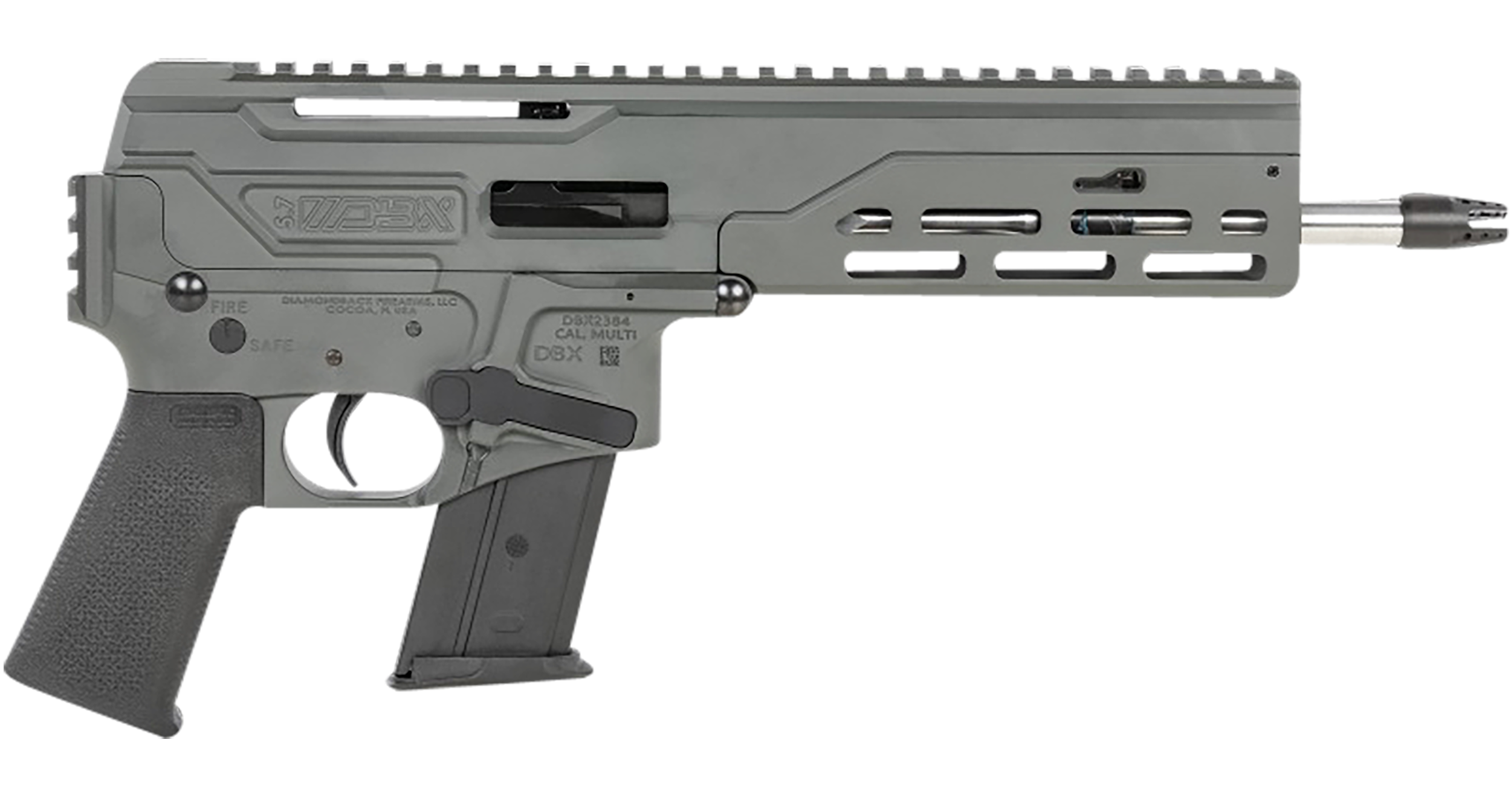個人装備 Diamondback tactical MTAC BK Diamondback DBX DB1614L051 5.7x28 Pistol - Able Ammo