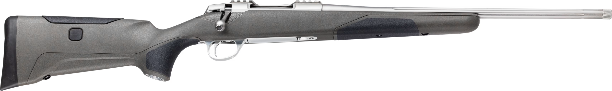 Sako 90 Finnlight Bolt-Action Rifle JRS90FIN31620, 308 Win, 20", Stainless/Fluted Barrel, Green Textured Adj. Stock, 5+1