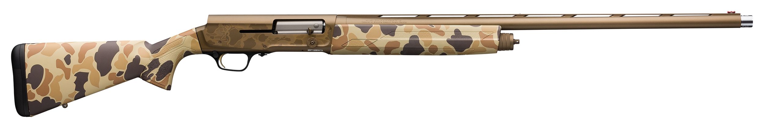 Browning A5 WW Sweet 16 Vintage Tan Semi-Auto Shotgun 0119075004, 16 Gauge, 28", 2.75" Chmbr, Vintage Tan Camo Stock, 4 Rds
