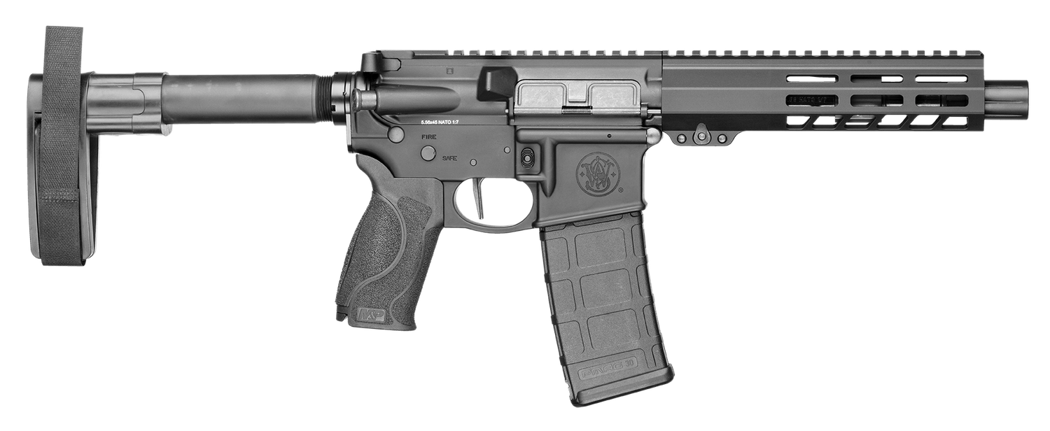 Smith and Wesson M&P15 Pistol Pistol 13658, 223 Rem, 7.5in, Adjustable Palmswell Grip, 30 Rds