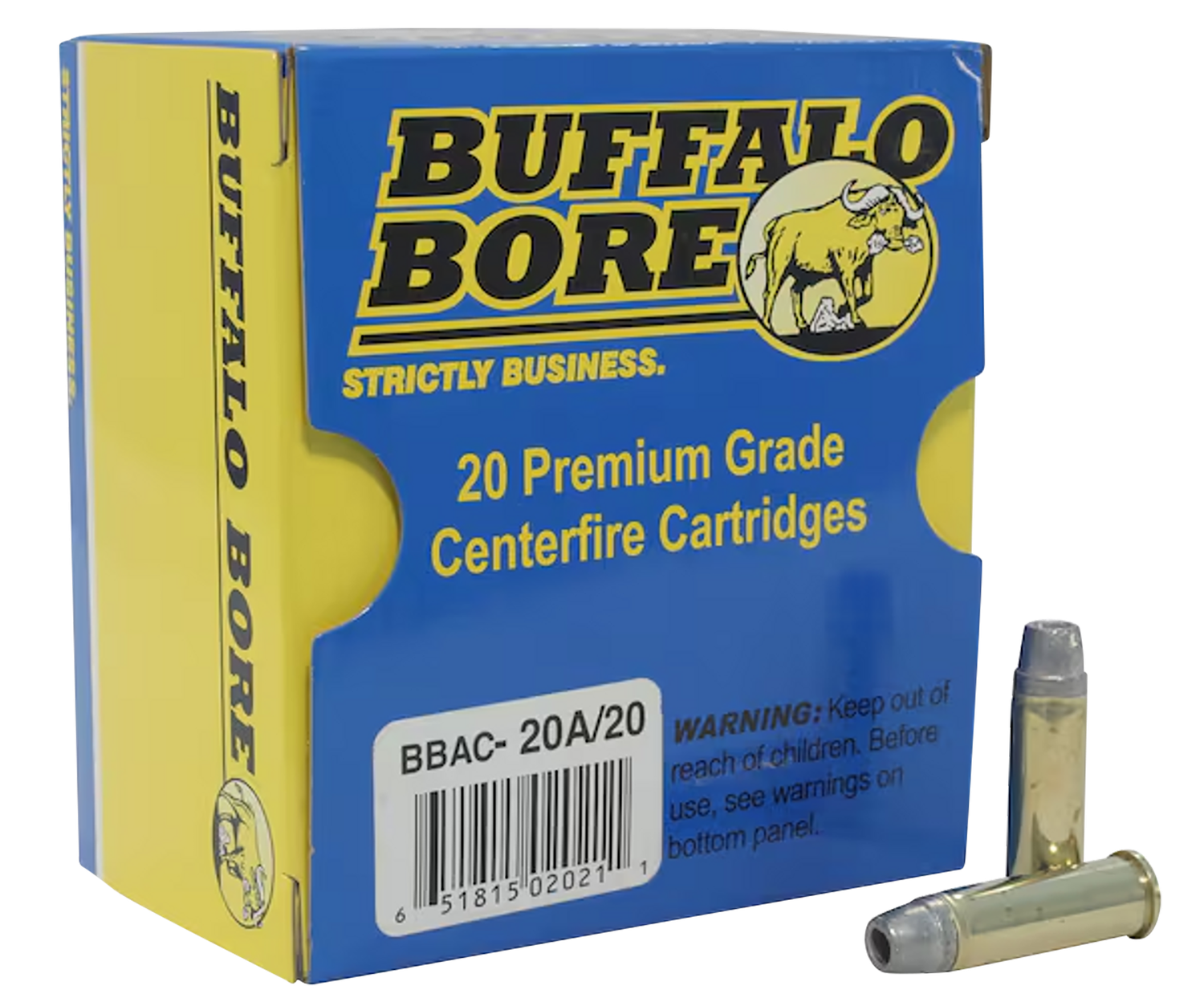 Buffalo Bore Handgun Ammunition 20A/20, 38 Special +P, Lead Wadcutter Hollow Point Gas-checked, 158 GR, 1000 fps, 20 Rd/Bx