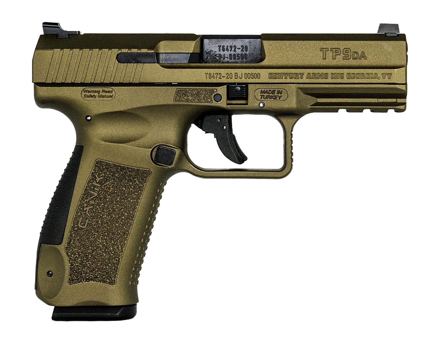 Canik TP9DA 9mm Pistol, Burnt Bronze, 18 Rds - Able Ammo