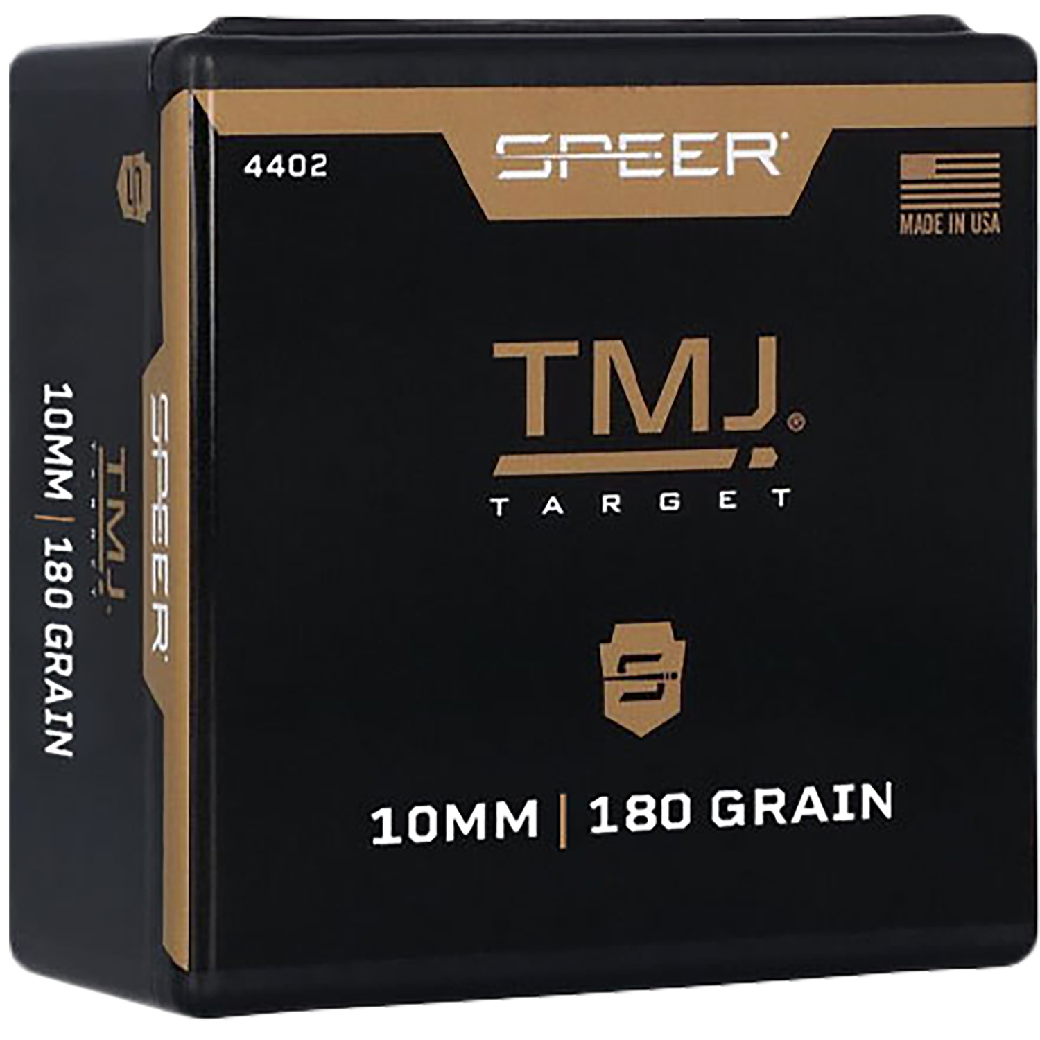 Speer 40/10MM Caliber 180 Grain Encased Uni-Core Full Metal Jacket 100/Box (4402), Not Loaded