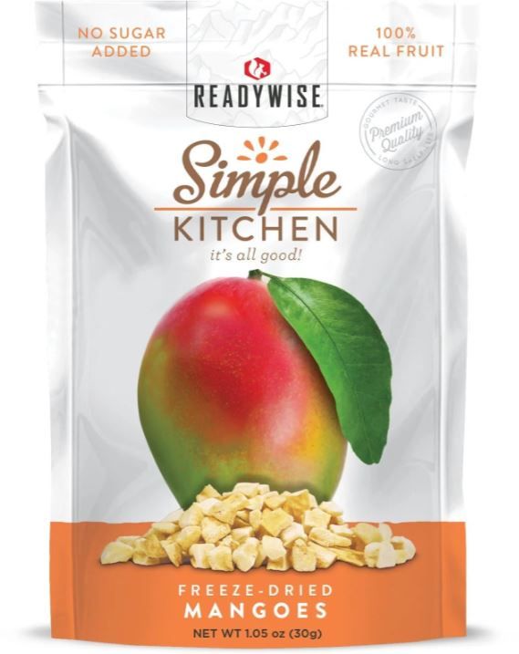 ReadyWise Emergency Food, Freeze-Dried Mango