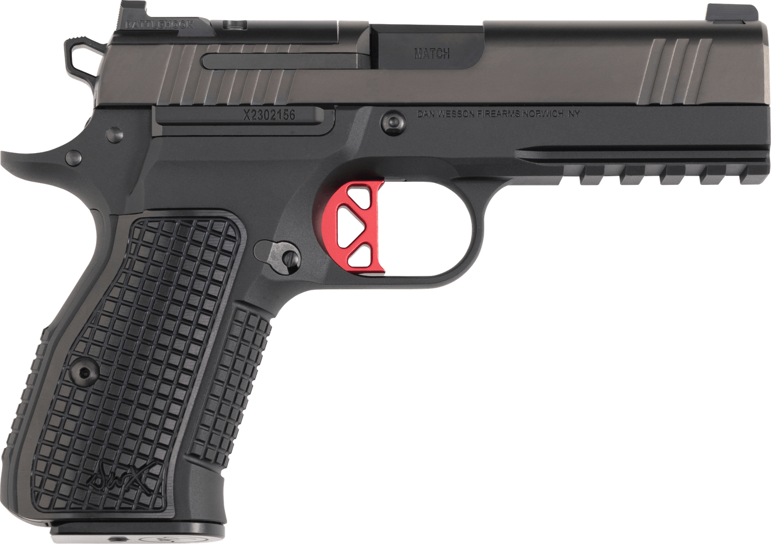 Dan Wesson DWX Compact 92103, 9mm Pistol, 4.95", Match Grade Barrel, Black DLC Finish, 15 Rds