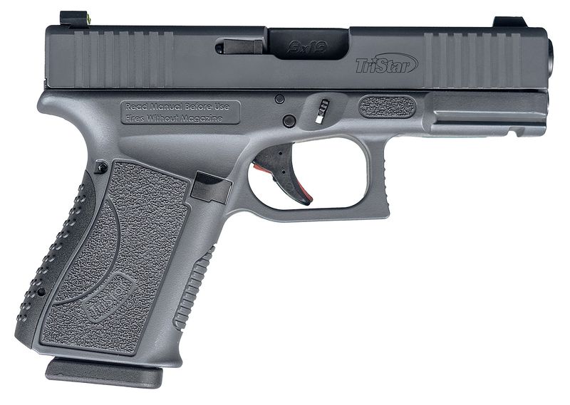 Tri-Star Apoc Pistol 85764, 9mm Luger, 4.02in, Textured Grips, Sniper Gray Cerakote Finish, 15 Rds