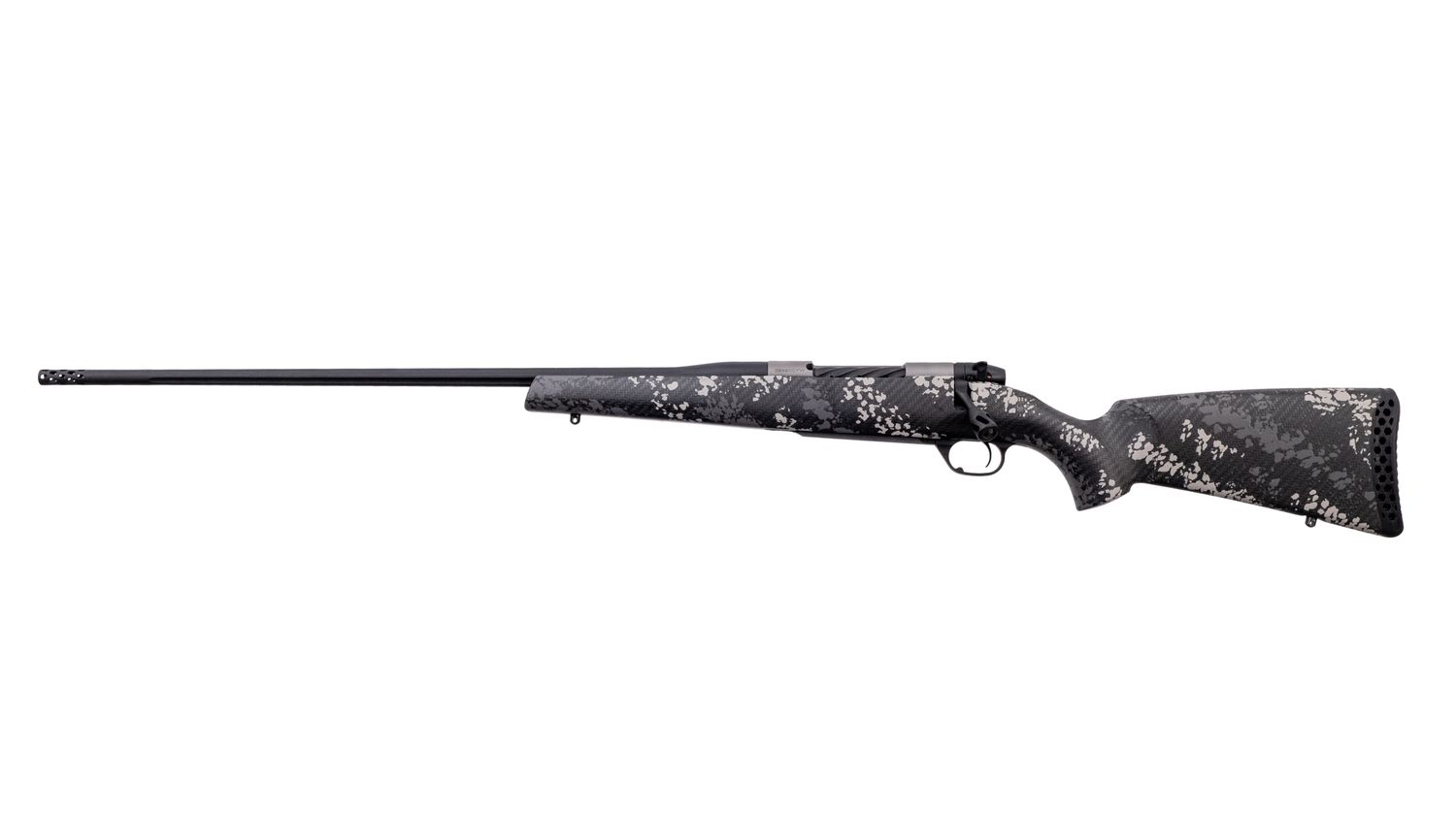 Weatherby Mark V Backcountry Ti 2.0 Left-Hand Rifle MBT20N270WL8B, 270 Weatherby Mag, 26", Grey/white Carbon Fiber Camo Stock, 3 Rds
