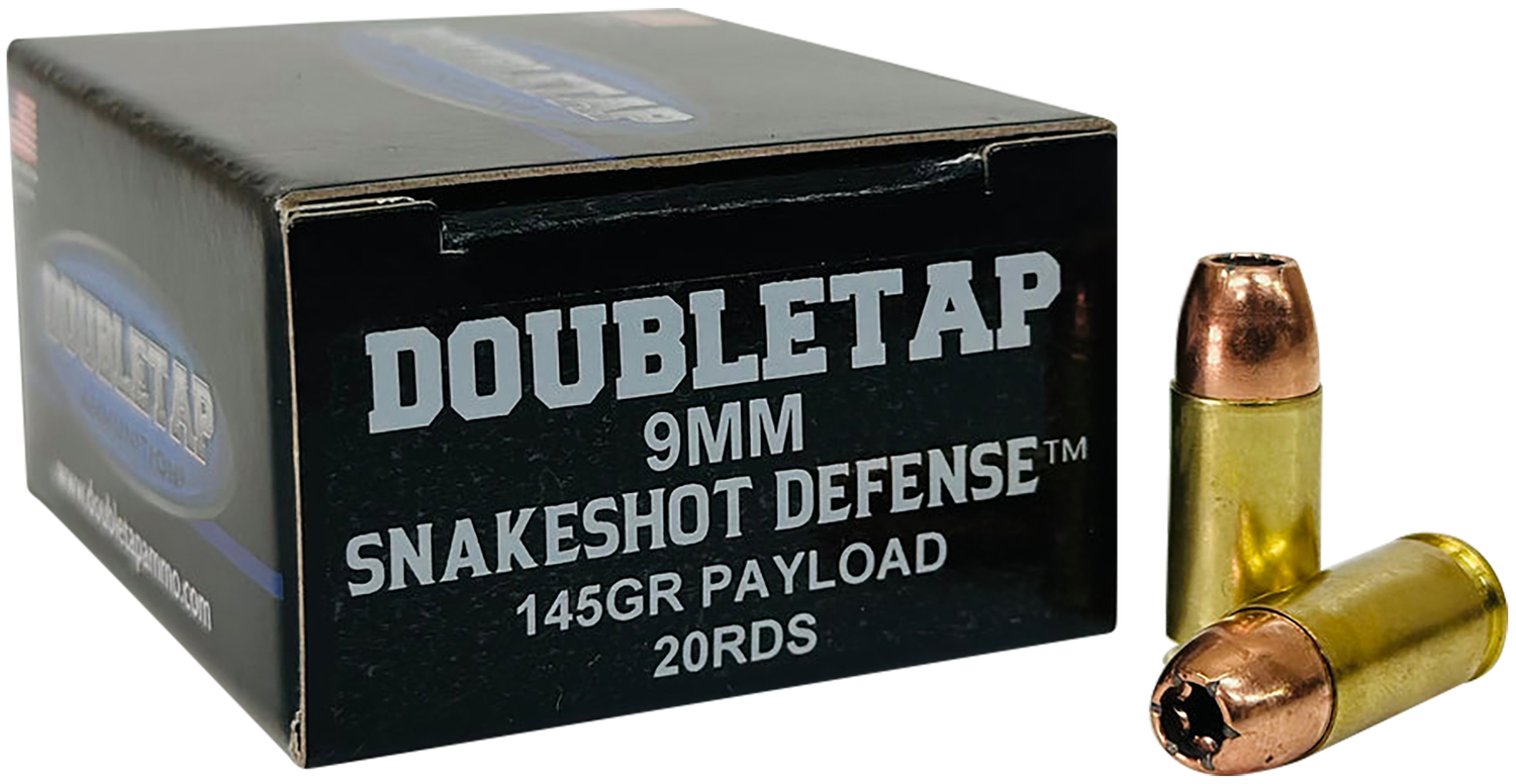 DoubleTap Snake Shot Pistol Ammunition 9MMSS20, 9mm, 20 Rd/bx