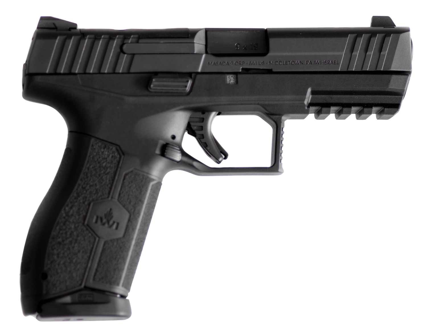 IWI MASADA Optic Ready Pistol M9OR10, 9mm Luger, 4.10", Polymer Grips, Black Finish, 10 Rds