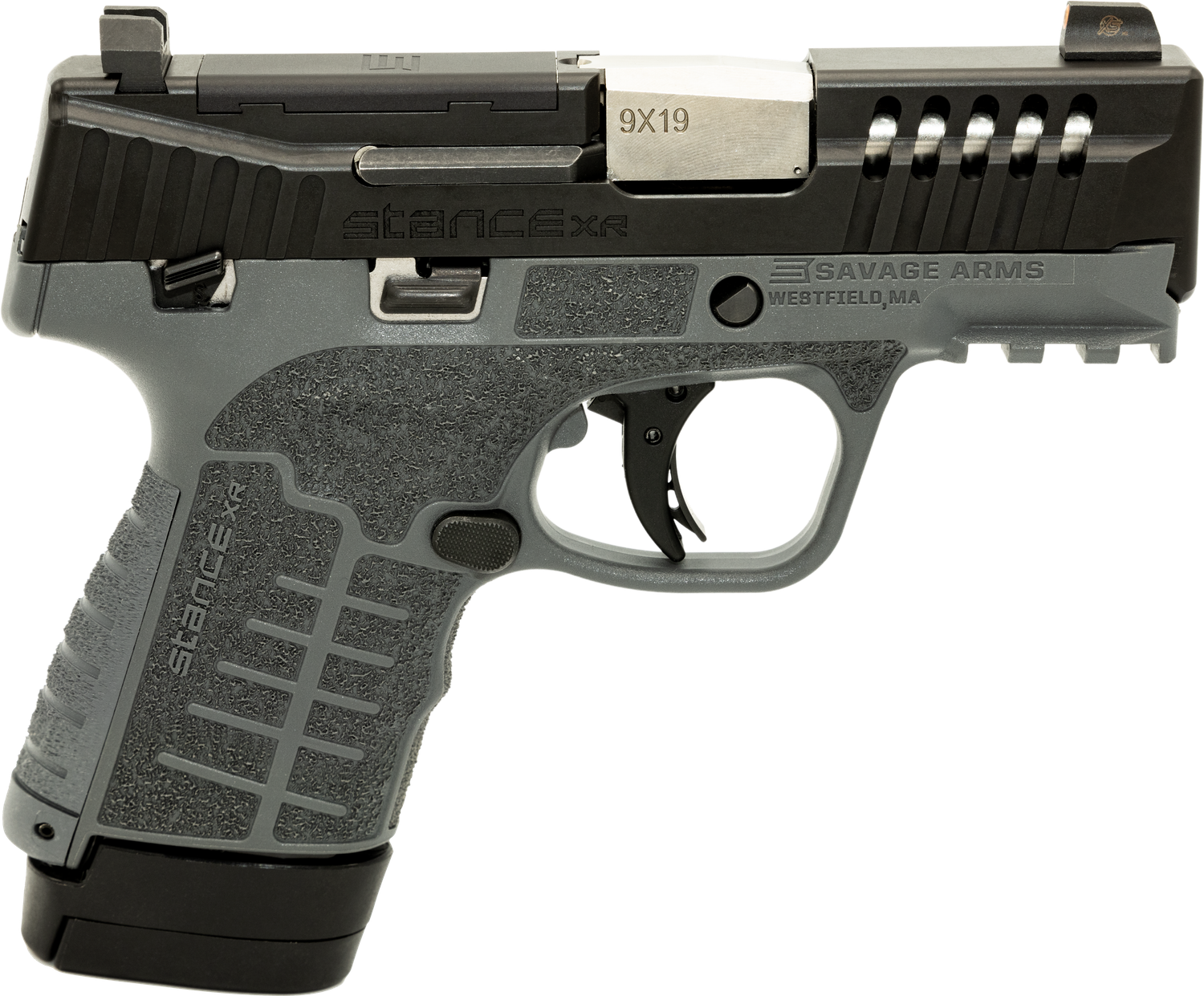 Savage Stance XR Pistol 67059, 9mm Luger, 3.20in, Gray GFN, Gray Finish, 13 Rds