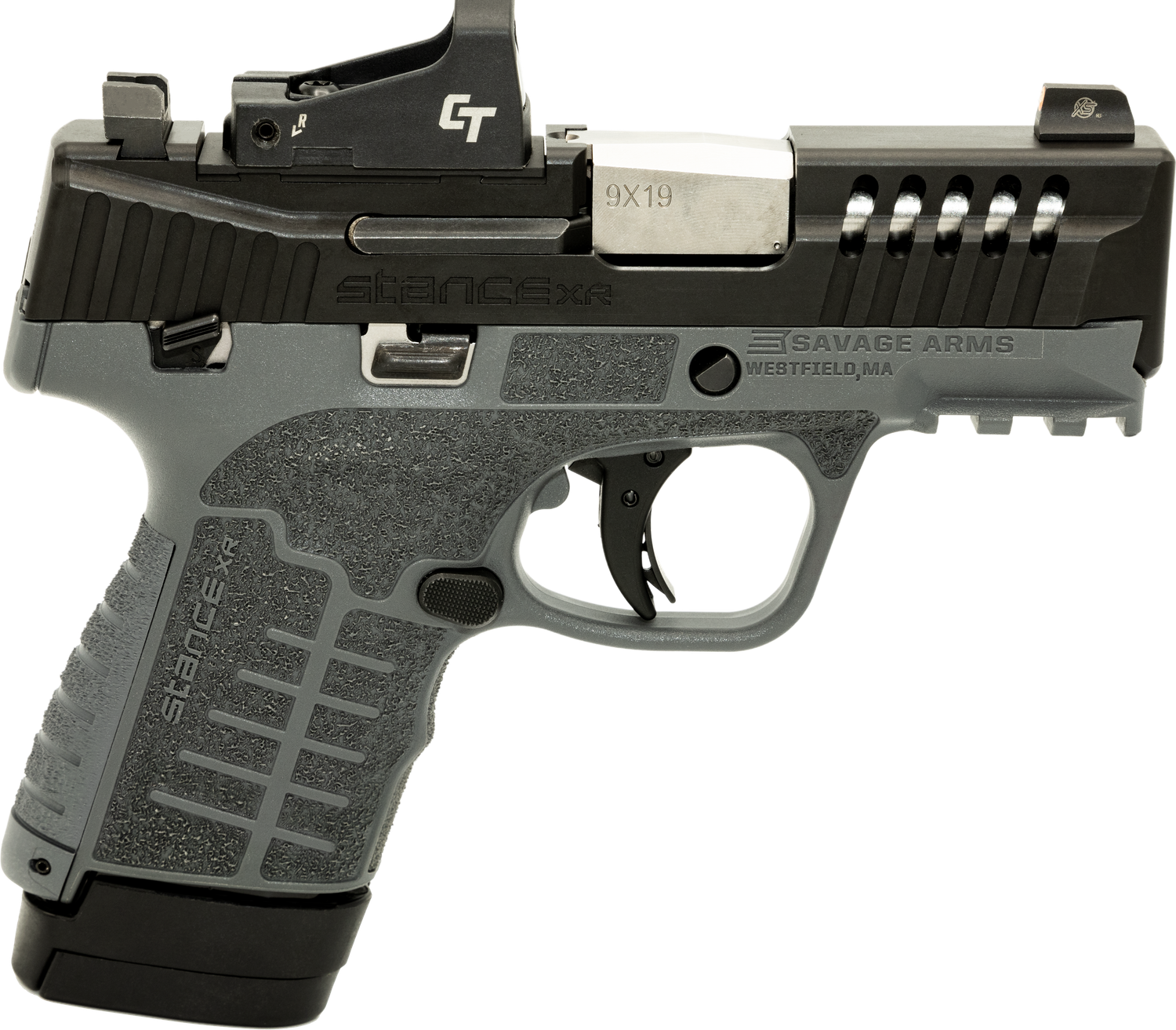 Savage Stance XR Pistol 67060, 9mm Luger, 3.20in, Gray GFN, Gray Finish, 13 Rds