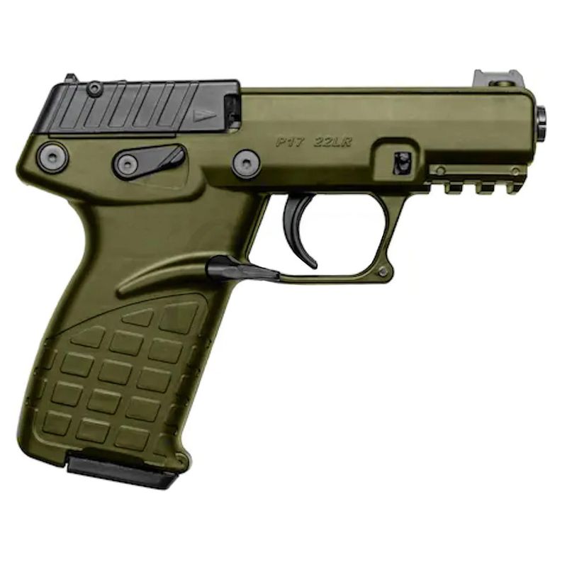 Kel-Tec P17 Pistol P17GRN, 22 LR, 3.93", Zytel Grip, Green Finish, 16 Rds