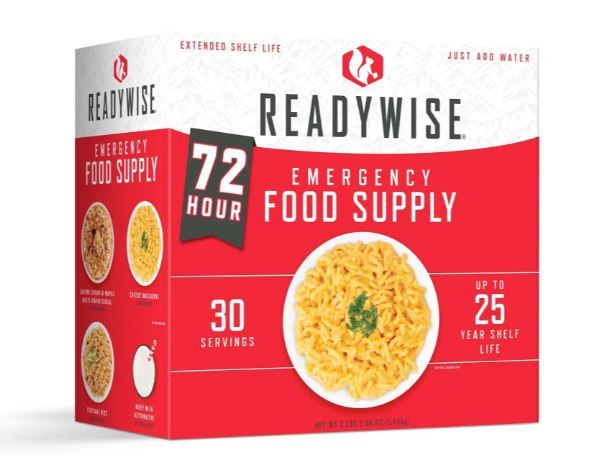 ReadyWise 72 Hour Emergency Food and Drink Supply - 30 Servings, Freeze Dried