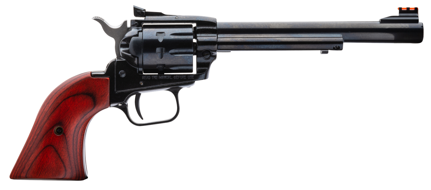 Heritage Rough Rider Combo Revolver RR22999MB6AS, 22 Long Rifle/22 Magnum, 6.5 in, Cocobolo Wood Grip, Blue Finish, 9 Rd